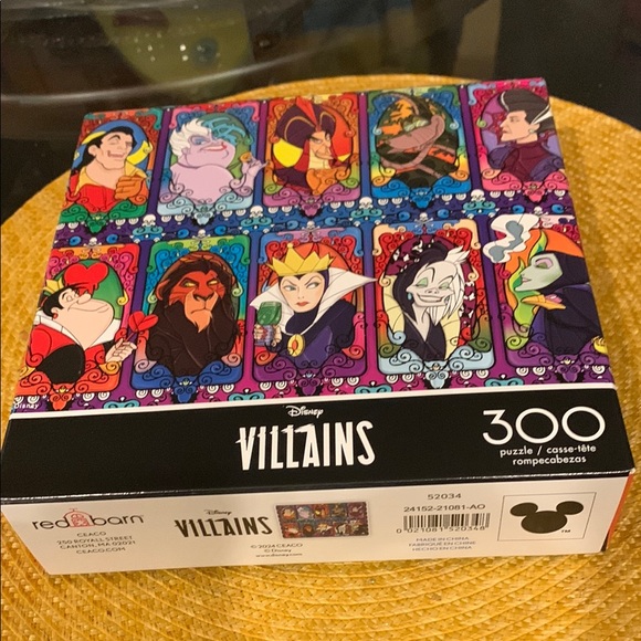 Disney Other - Disney Villains Puzzle with Vibrant Colors